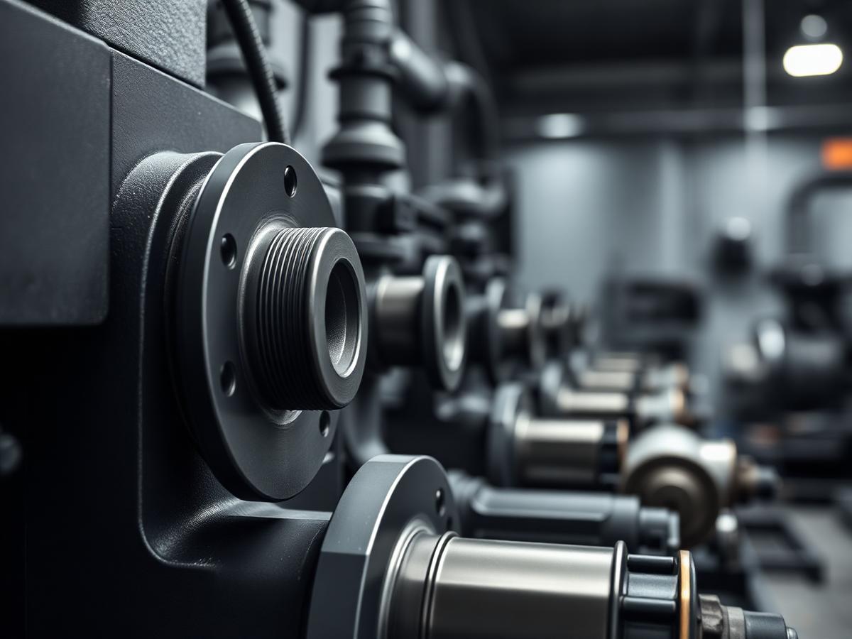 Industrial machinery at work